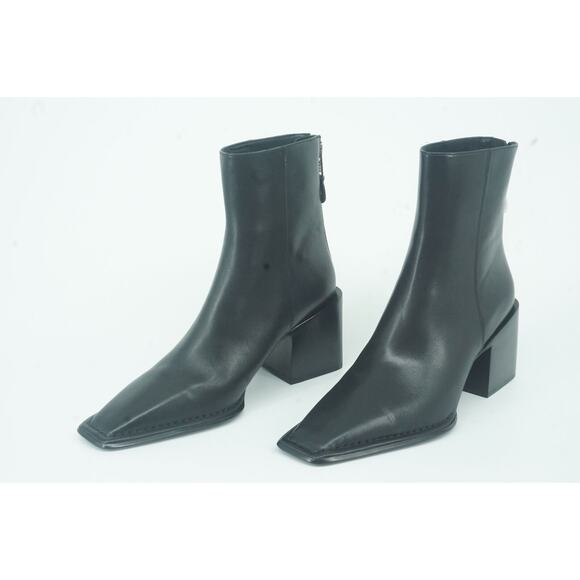 Alexander Wang Parker Square Toe High Block Heel Ankle Booties SZ 38.5 New $750 - Picture 5 of 11